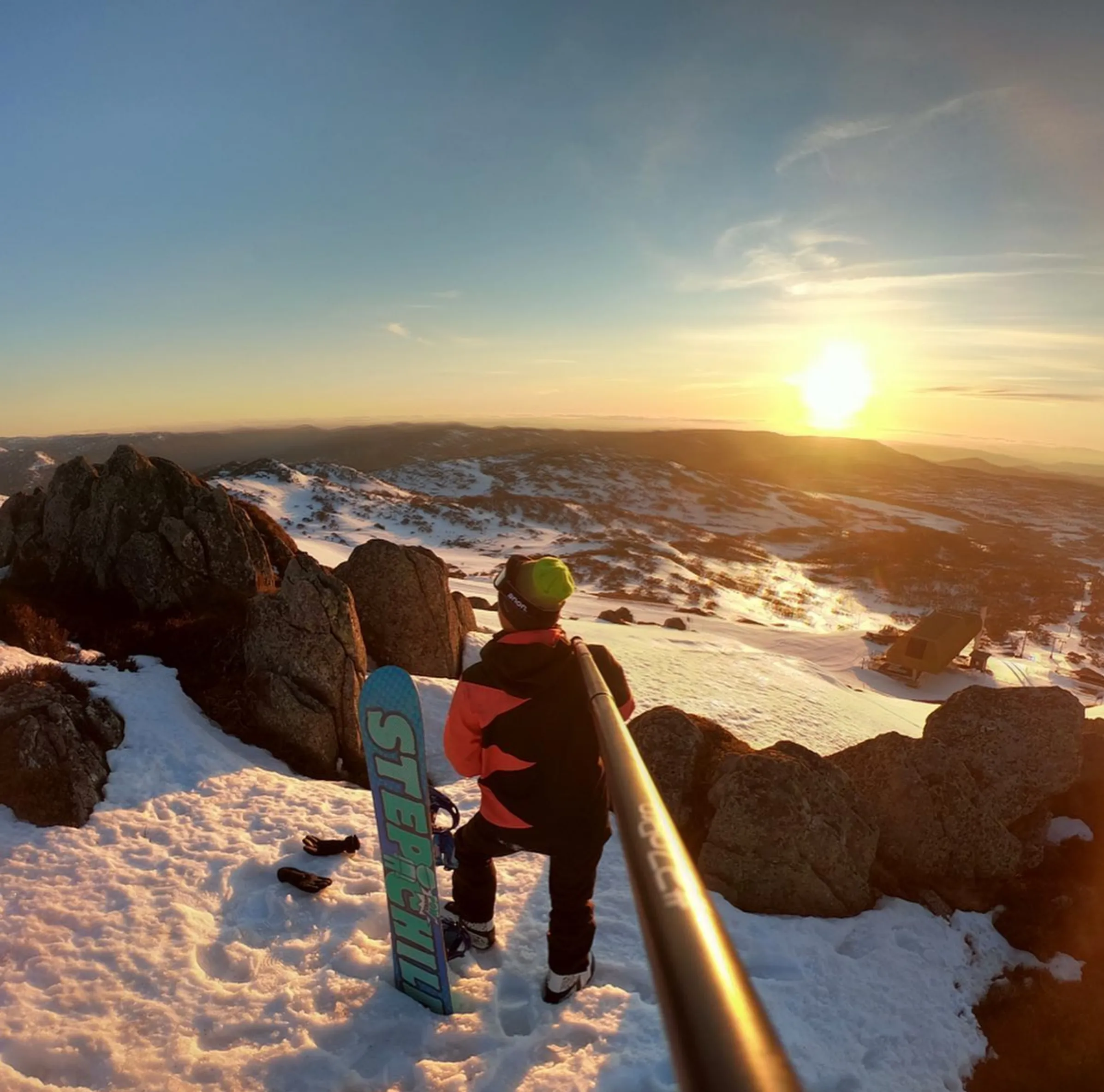 Wearing a Helmet for a Ski Trip in Australia