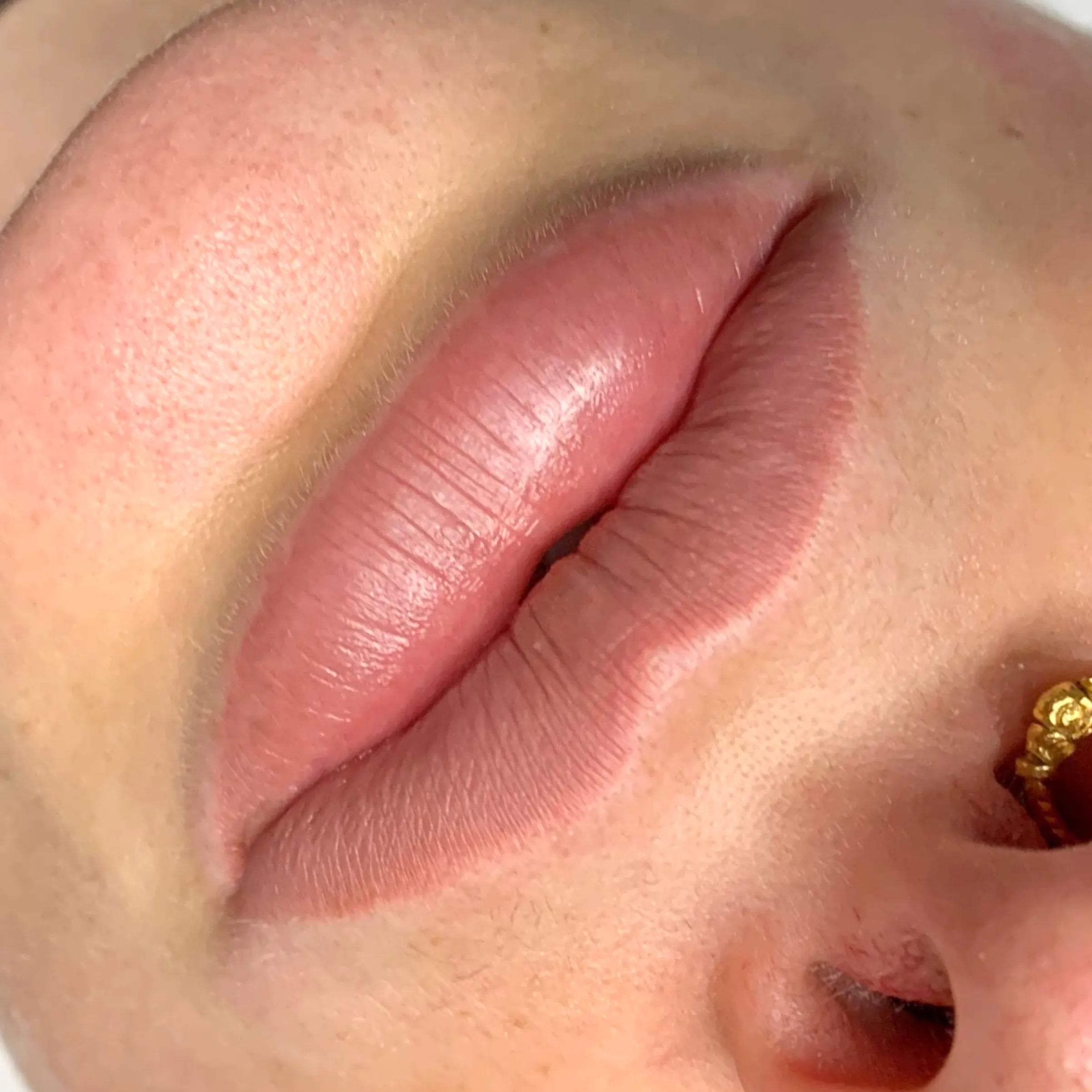 lip tattoo correction